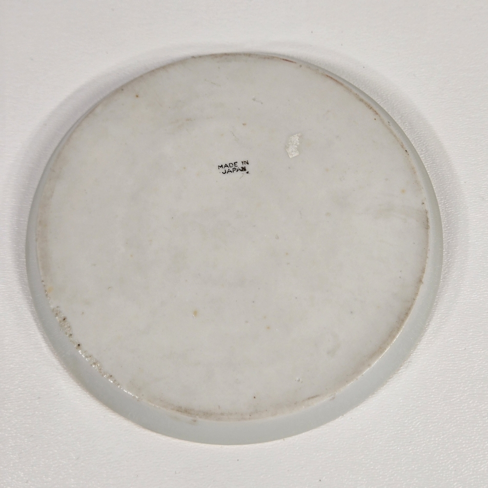 Antique Porcelain Made In Japan Tree In The Meadow Trinket Dish Catchall Japan - Picture 7 of 17